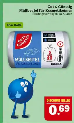 Marktkauf Gut & günstig müllbeutel für kosmetikeimer Angebot