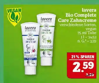Marktkauf Lavera bio complete care zahncreme Angebot