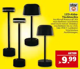 Marktkauf Star led-akku-tischleuchte Angebot