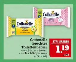 Marktkauf Cottonelle feuchtes toilettenpapier Angebot