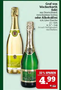 Marktkauf Graf von wackerbarth sekt Angebot