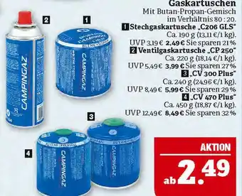 Marktkauf Campingaz stechgaskartusche „c206 gls“ Angebot