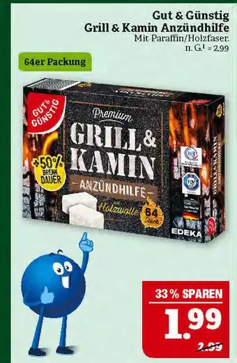 Marktkauf Gut & günstig grill & kamin anzündhilfe Angebot