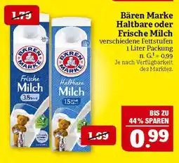 Marktkauf Bären marke haltbare oder frische milch Angebot