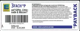 Edeka Payback 3fach °p Angebot
