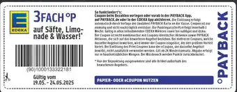 Edeka Payback 3fach °p Angebot