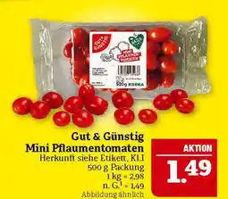 Marktkauf Gut & günstig mini pflaumentomaten Angebot