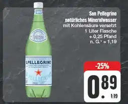 Edeka San pellegrino mineralwasser Angebot