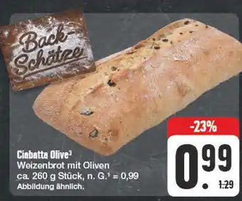 Edeka Back-schätze ciabatta olive³ Angebot
