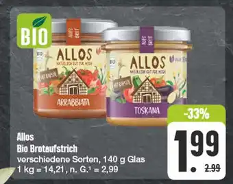 Edeka Allos bio brotaufstrich Angebot