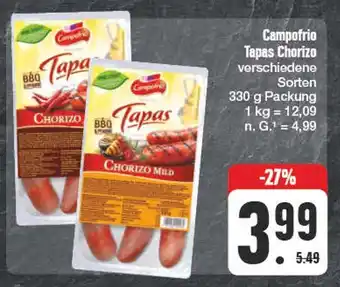 Edeka Campofrío tapas chorizo Angebot