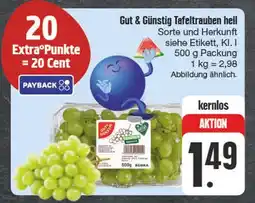 Edeka Gut & günstig tafeltrauben hell Angebot