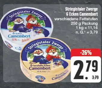 Edeka Striegistaler zwerge 6 ecken camembert Angebot