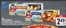 Edeka Iglo 13 backfisch-stäbchen oder 15 fischstäbchen Angebot