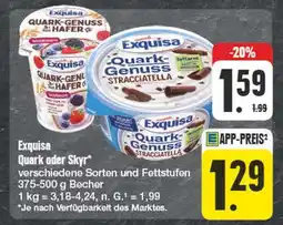 Edeka Exquisa quark oder skyr Angebot