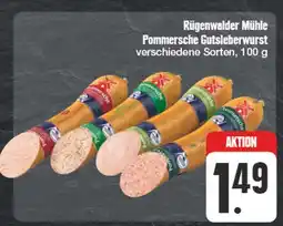 Edeka Rügenwalder mühle pommersche gutsleberwurst Angebot