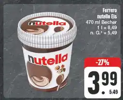 Edeka Ferrero nutella eis Angebot