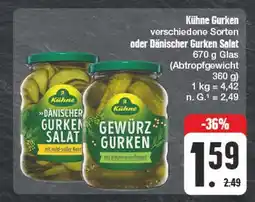 Edeka Kühne gurken oder dänischer gurken salat Angebot