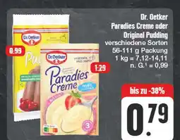 Edeka Dr. oetker paradies creme oder original pudding Angebot