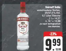 Edeka Smirnoff vodka Angebot