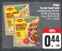 Edeka Maggi fix oder food travel Angebot