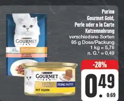 Edeka Purina gourmet gold, perle oder a la carte katzennahrung Angebot
