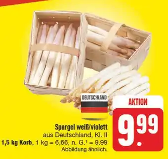 Edeka Deutschland spargel weiß/violett Angebot