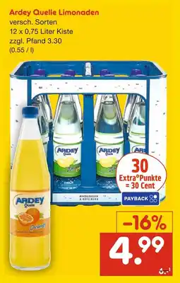 Netto Marken-Discount Ardey quelle limonaden Angebot