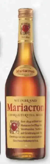 trinkgut Mariacron Weinbrand Angebot