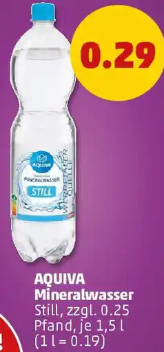 PENNY AQUIVA Mineralwasser Angebot