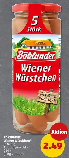 PENNY BÖKLUNDER Wiener Würstchen Angebot