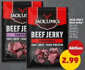 PENNY JACK LINK'S Beef Jerky Angebot