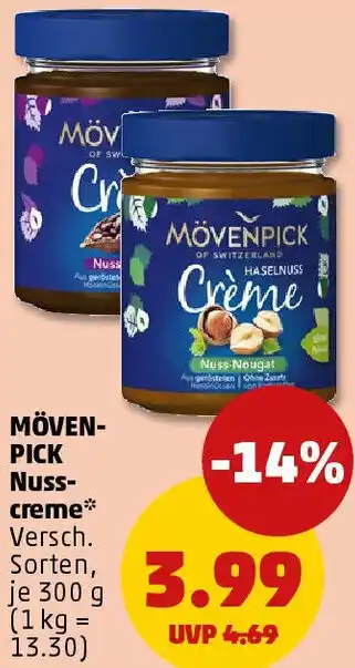 PENNY MÖVENPICK Nusscreme Angebot