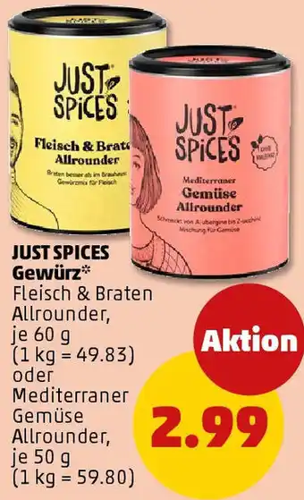 PENNY JUST SPICES Gewürz Angebot