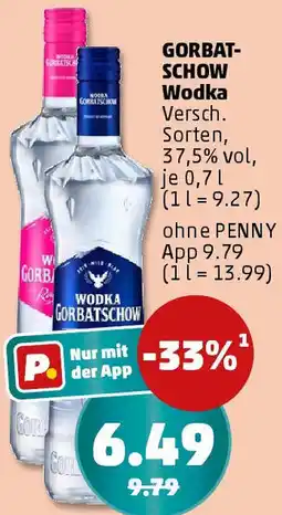 PENNY GORBATSCHOW Wodka Angebot
