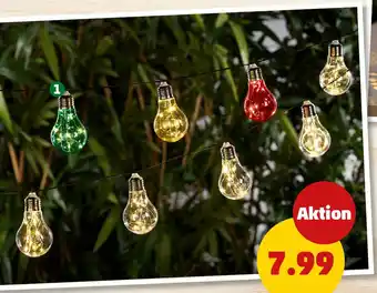 PENNY 10er-Solar-LED-Glühbirnenlichterkette Angebot