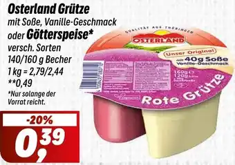 Simmel Osterland Grütze oder Götterspeise Angebot