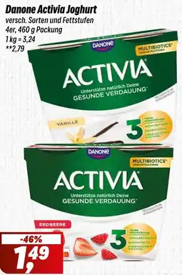 Simmel Danone Activia Joghurt Angebot