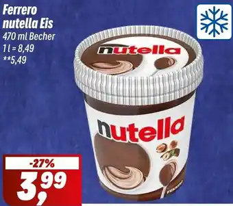 Simmel Ferrero nutella Eis Angebot