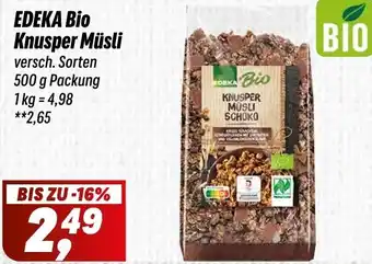 Simmel EDEKA Bio Knusper Müsli Angebot