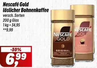 Simmel Nescafé Gold löslicher Bohnenkaffee Angebot