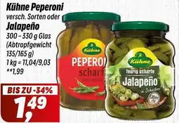 Simmel Kühne Peperoni oder Jalapeño Angebot