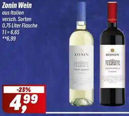 Simmel Zonin Wein Angebot