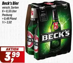 Simmel Beck's Bier Angebot