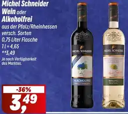 Simmel Michel Schneider Wein oder Alkoholfrei Angebot