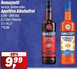 Simmel Ramazzotti oder Aperitivo Alkoholfrei Angebot