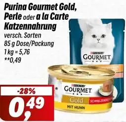 Simmel Purina Gourmet Gold, Perle oder a la Carte Katzennahrung Angebot