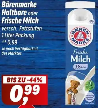 Simmel Bärenmarke Haltbare oder Frische Milch Angebot