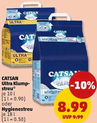PENNY CATSAN Ultra Klumpstreu oder Hygienestreu Angebot