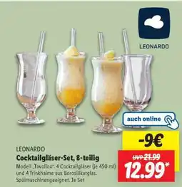 Lidl Cocktailgläser-Set, 8-teilig Angebot
